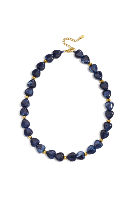 Collares De Cuentas Acrílicas Con Forma De Corazón, Estilo Casual Y Sencillo Para Mujer.
