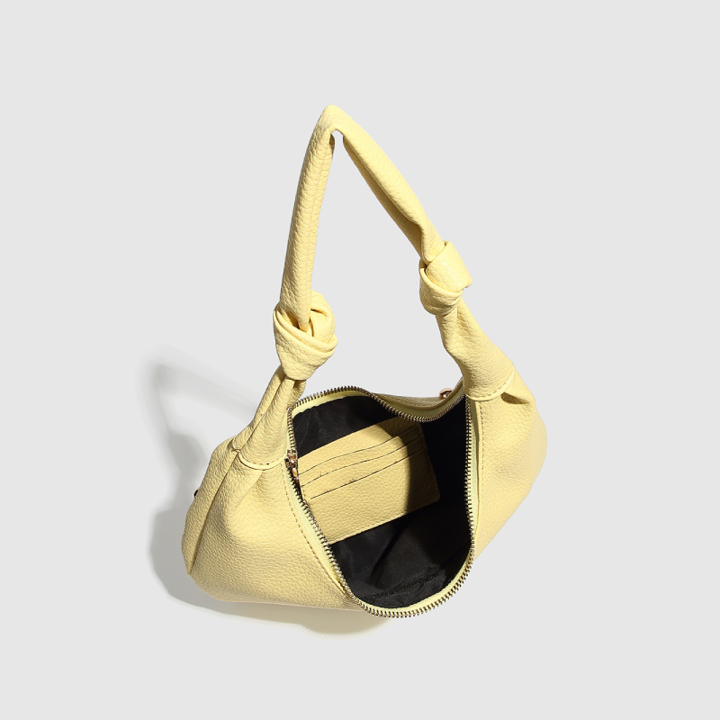 Casual Style Metal Hardware Studded Solid Color Rivet Pu Women's Underarm Shoulder Bags h5Picture4