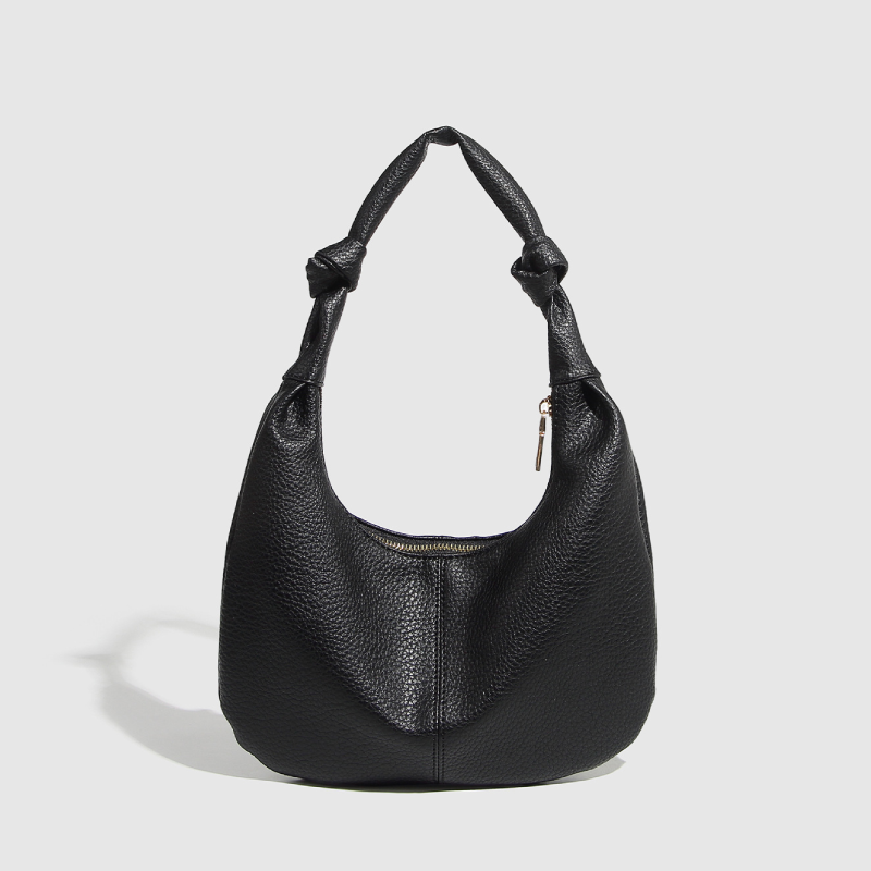 Casual Style Metal Hardware Studded Solid Color Rivet Pu Women's Underarm Shoulder Bags h5Picture3
