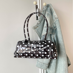 Y2K Style Metal Hardware Pvc / Transparent Solid Color Polka Dots Pvc Women's Square Handbags h5 Picture2