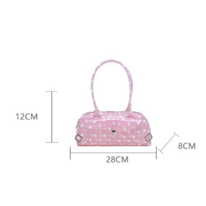 Y2K Style Metal Hardware Pvc / Transparent Solid Color Polka Dots Pvc Women's Square Handbags h5 Picture9