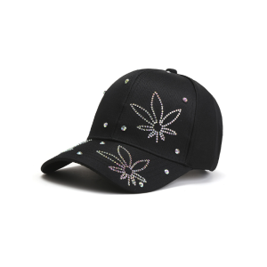 Luxurious Series Simple Flower Solid Color Cotton Baseball Cap h5 Picture2