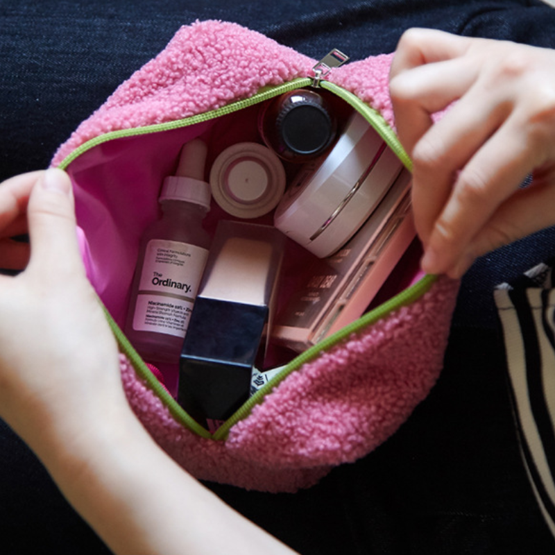 Simple Series Daily Solid Color Polyester Makeup Bags h5Picture4