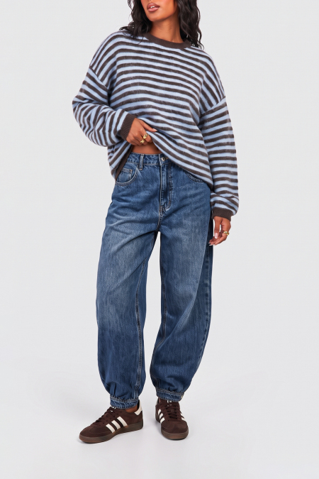 Ballonjeans Mit Knopfleiste