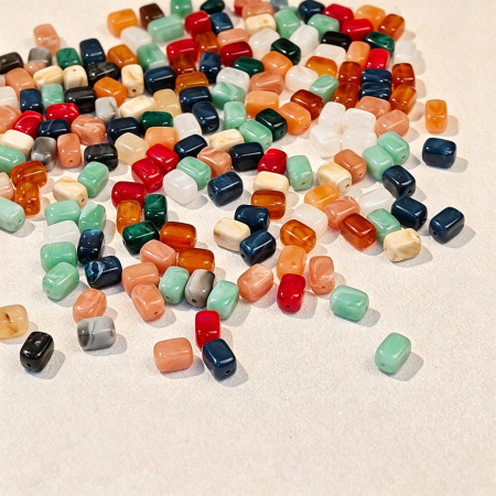 Simple Series Diy Irregular Shape Gradient Color Acrylic Beads