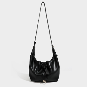 Casual Style Metal Hardware Solid Color Pu Women's Round Handbags h5 Picture9
