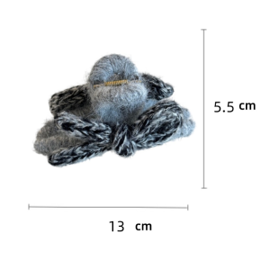 Simple Series Daily Bow Knot Solid Color Woven Gradient Color Fabric Hair Claws h5 Picture6