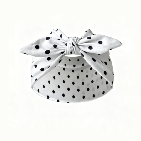 Simple Series Daily Bow Knot Solid Color Polka Dots Polyester Hair Bands 2