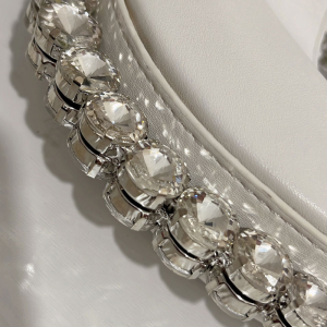 Evening Style Sequin Solid Color Gradient Color Imitation Silk Women's Round Handbags h5 Picture7
