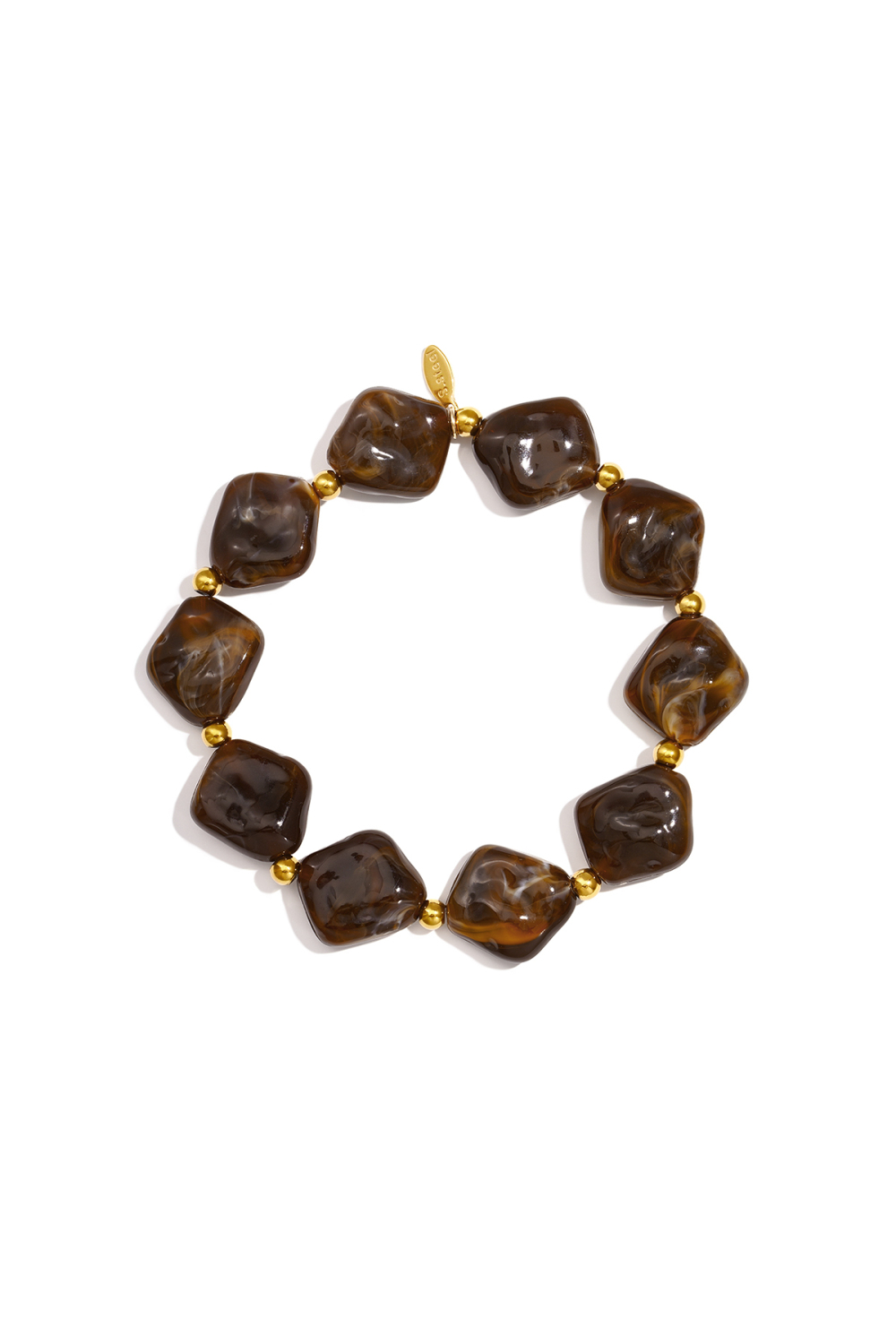 Braccialetti In Acrilico Con Perline, Forma Geometrica, Casual, Semplici, Serie Da Donna. 