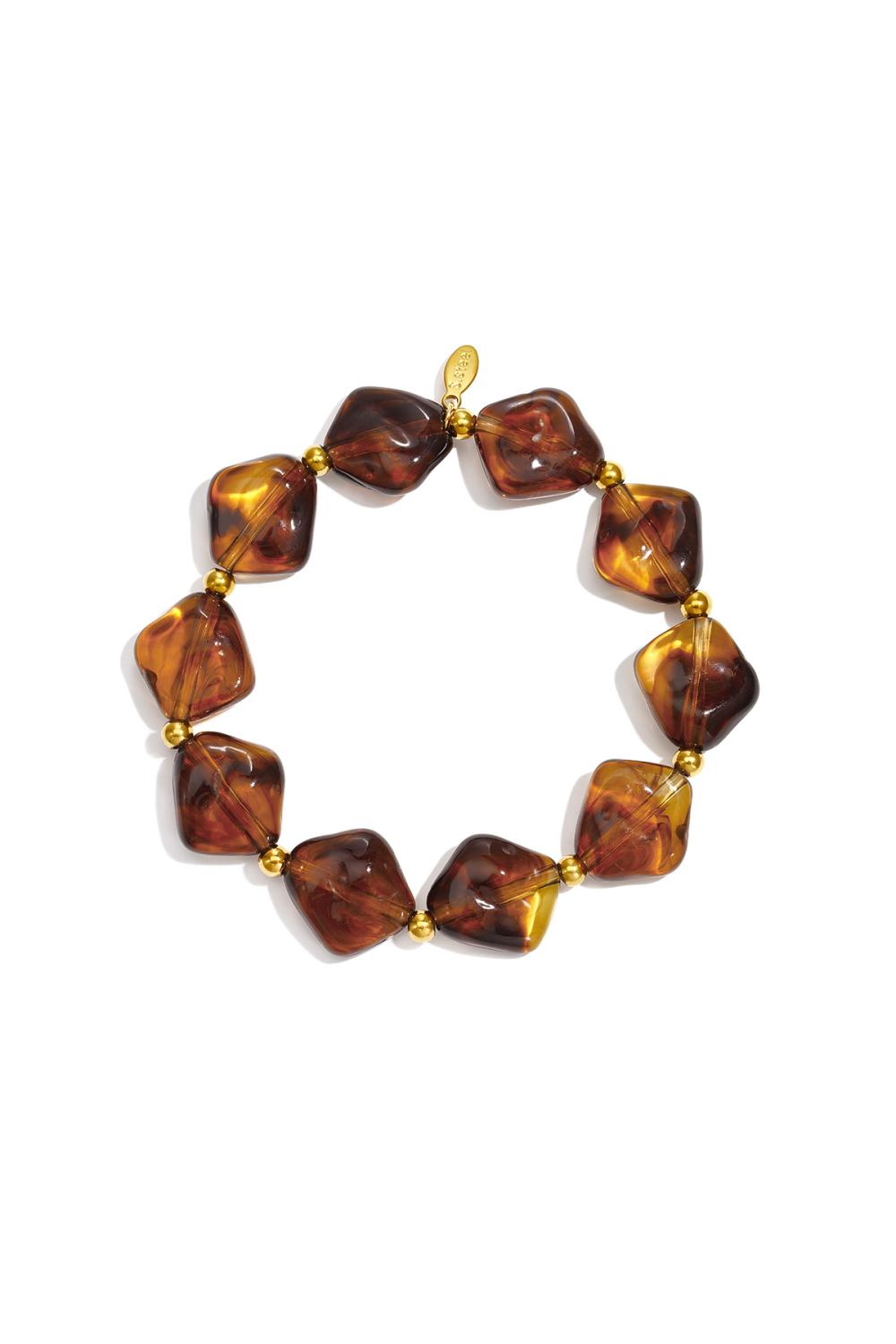 Braccialetti In Acrilico Con Perline, Forma Geometrica, Casual, Semplici, Serie Da Donna. Immagine2