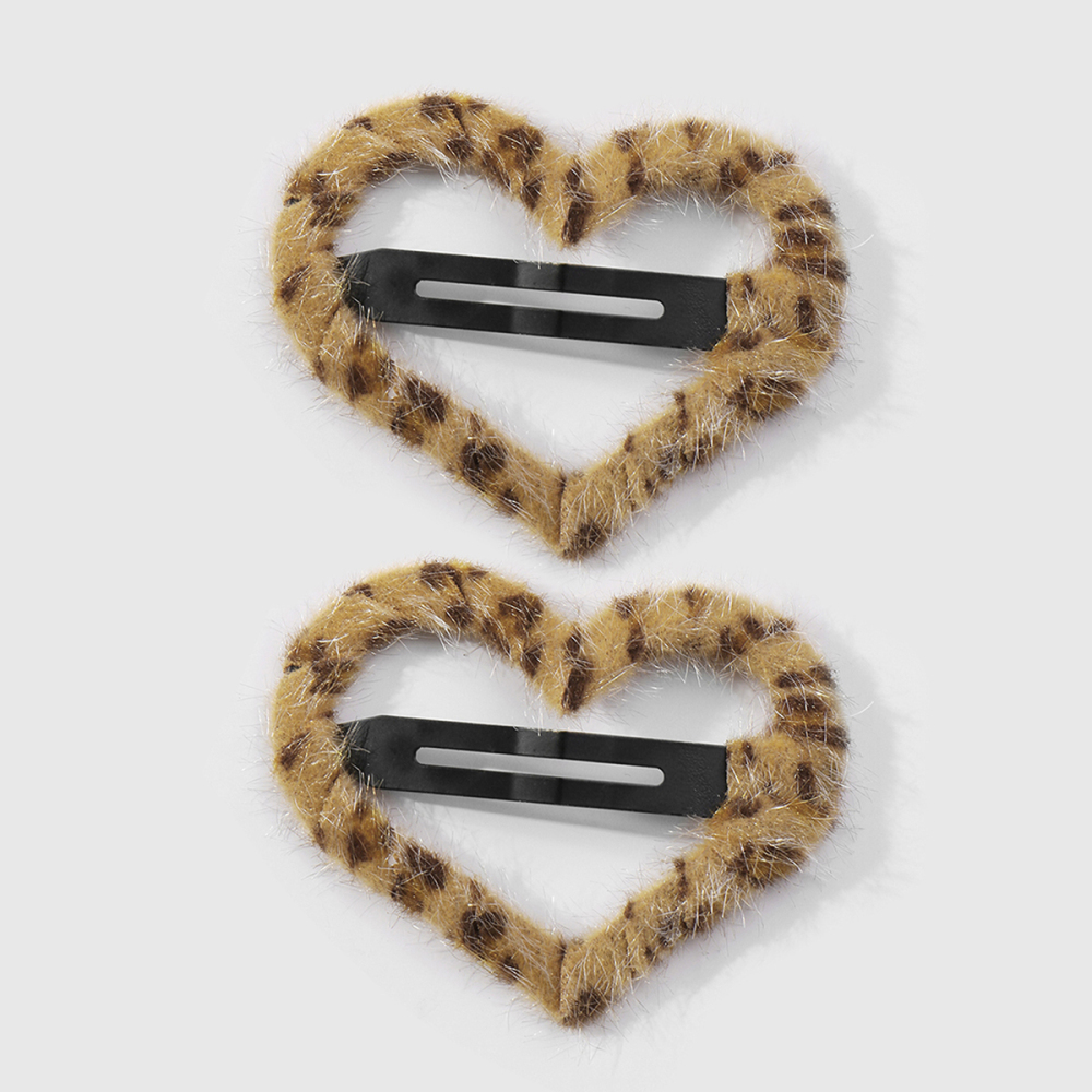 Fermagli Per Capelli In Ferro Simple Series Retro Heart Leopard Print Star 