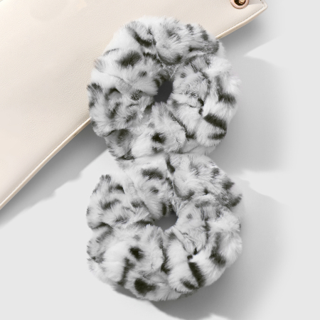 Elastici Per Capelli In Poliestere Con Stampa Animalier A Righe Retrò Della Serie Simple 2