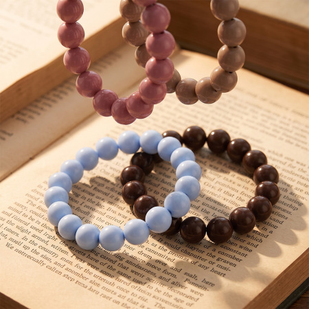 Simple Series Daily Solid Color Beads Acrylic Women's Beaded Bracelets 2