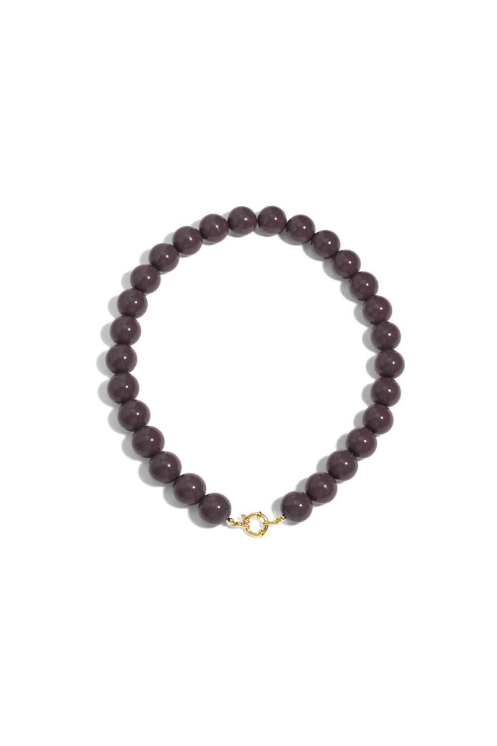 Necklace With Large Beads And Front Closure-15Mm