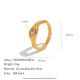 Colore oro/Misura dell'anello 8/Stile6 Immagine18