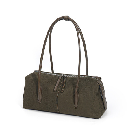 Bolsos De Hombro Cuadrados Para Mujer De Estilo Casual Con Diseño Patchwork En Color Liso Y Lona. 2