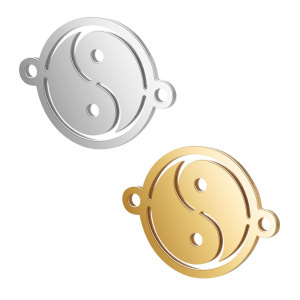 Simple Series Daily Diy Letter Hollowed-Out Smiling Face Stainless Steel Waterproof Gold Color Women's Pendants h5 Picture2