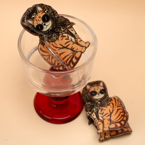 Simple Series Cute Animal Leopard Print Cartoon Mixed Color Pvc Hair Claws h5 Picture3
