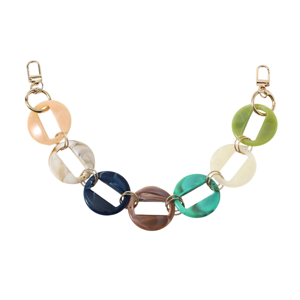 Simple Series Daily Chain Circle Alloy Bag Charms h5Picture5