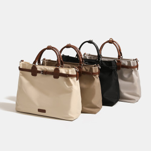 Büro-Rucksack Aus Nylon, Quadratisch, Mit Metallbeschlägen, Einfarbig, Damen-Design, Quadratisch, Aus Nylon h5 Bild2