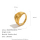 Colore oro/Misura dell'anello 7/Stile5 Immagine14