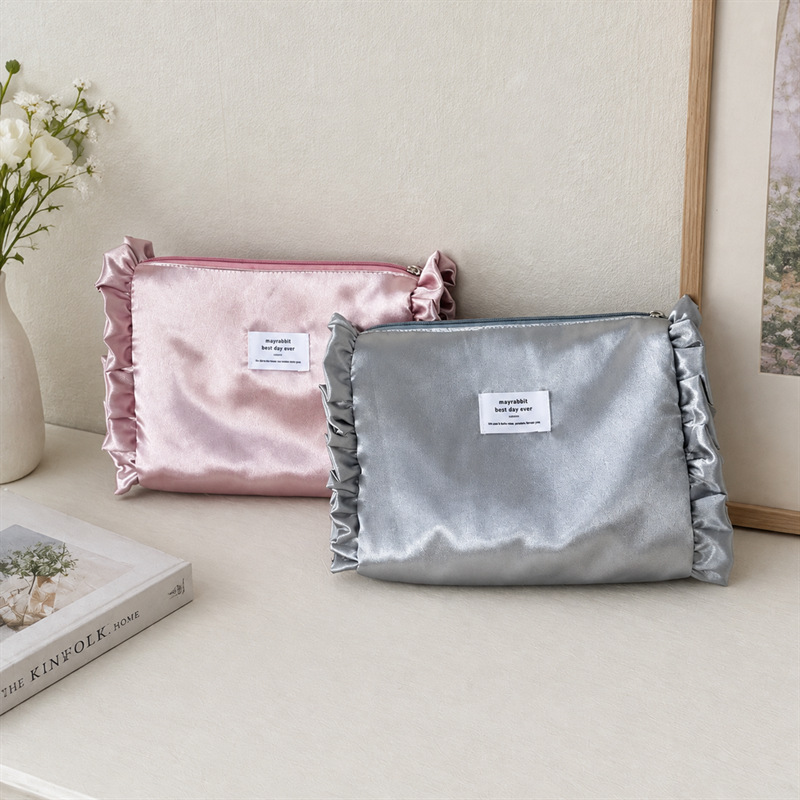 Eenvoudige Serie, Schattige Effen Polyester Make-Uptassen Afbeelding3