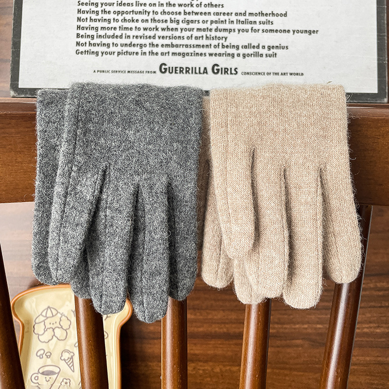 Eenvoudige Serie Dagelijkse Effen Polyester Handschoenen h5Afbeelding3