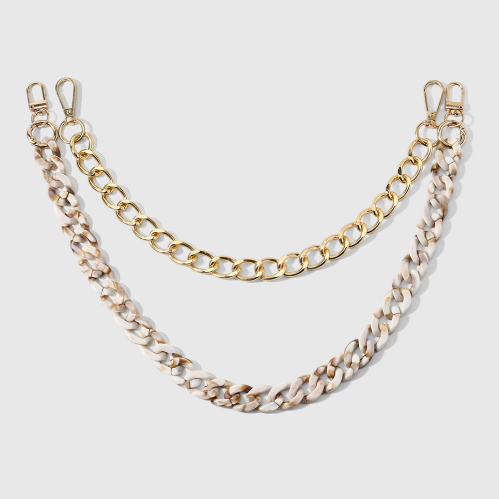 Simple Series Casual Solid Color Chain Alloy Bag Charms h5Picture6