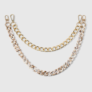 Simple Series Casual Solid Color Chain Alloy Bag Charms h5 Picture6