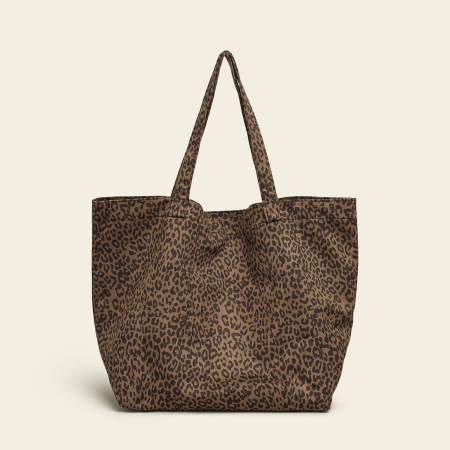Lässige Quadratische Schultertaschen Aus Canvas Mit Leopardenmuster Für Damen 2