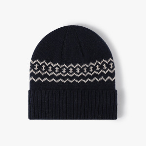 Gorro De Poliéster Con Estampado Geométrico Para Mujer h5 