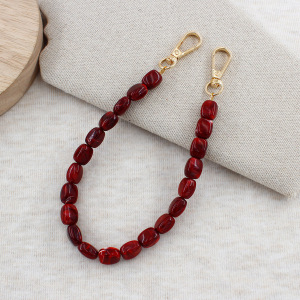 Simple Series Daily Solid Color Beads Gradient Color Acrylic Phone Chain h5