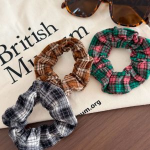 Simple Series Casual Christmas Plaid Mixed Color Fabric Scrunchies h5 Picture4