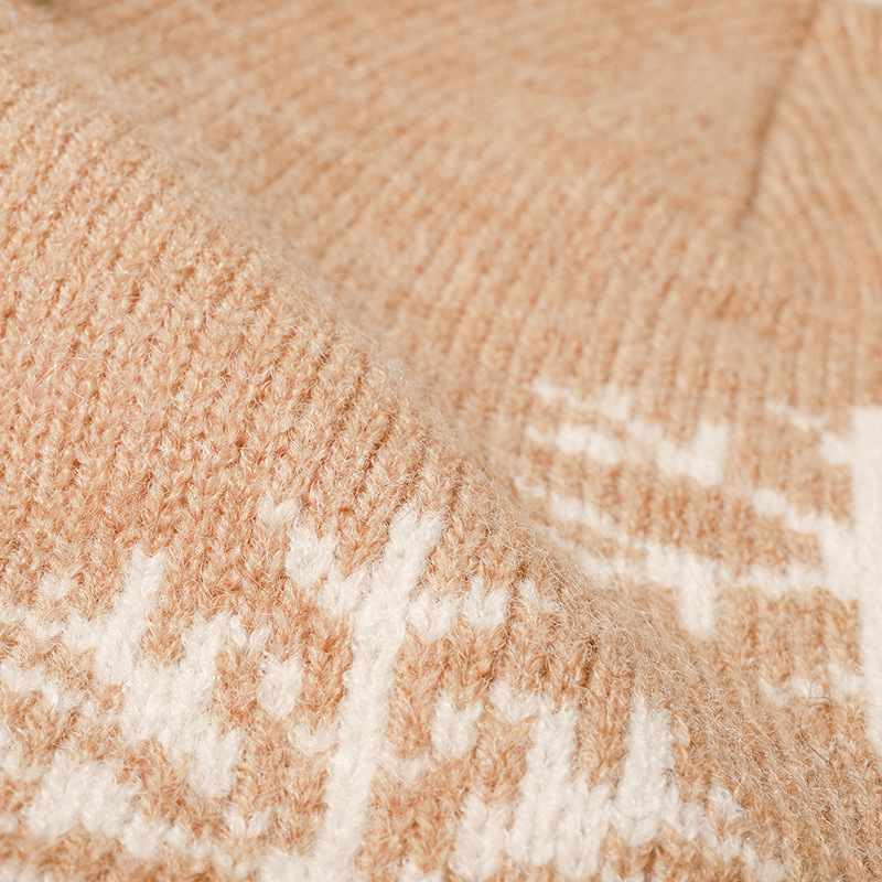 Gorro De Poliéster Para Mujer Con Estampado De Copos De Nieve Imagen3