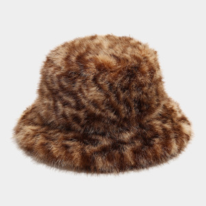 Cappelli A Secchiello Simple Series Con Stampa Leopardata Retrò E Pelliccia Sintetica. h5 