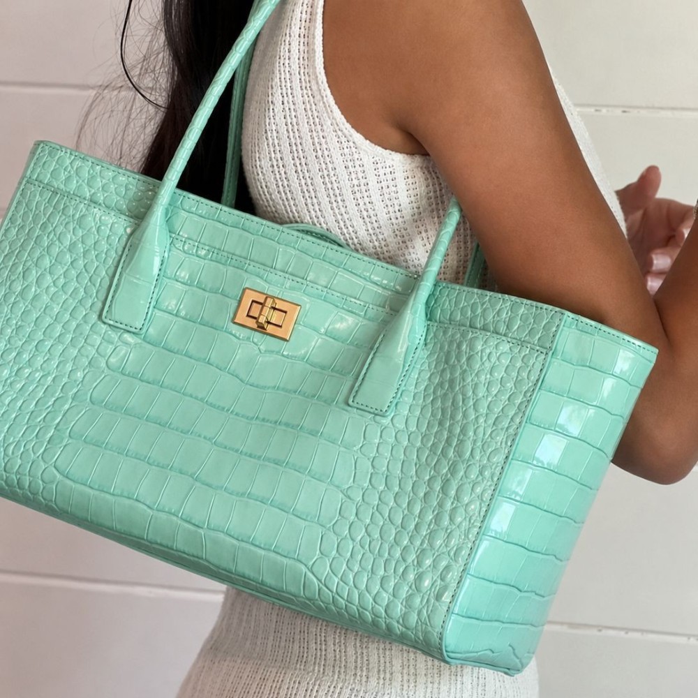 Parisian Chic Style Metal Hardware Solid Color Animal Print Pu Women's Square Handbags h5Picture3