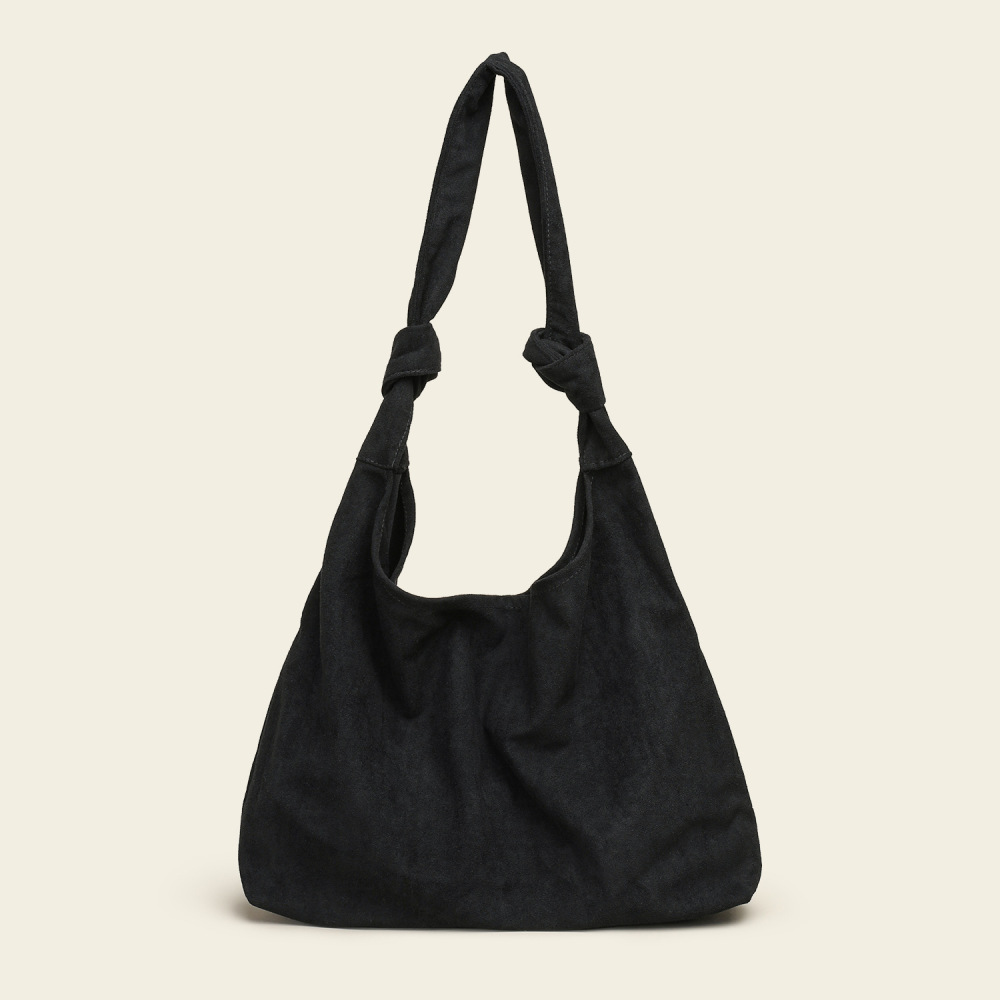Minimalistischer Stil, Einfarbig, Gedrehtes Wildleder, Quadratische Schultertasche Für Damen