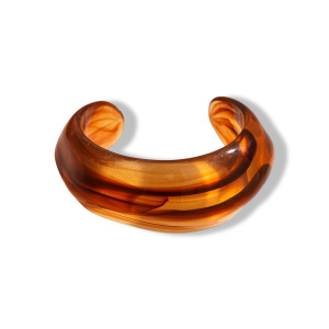 Einfache Retro-Armreifen Aus Acryl Für Damen Mit Unregelmäßiger Form Und Farbverlauf h5 Bild5
