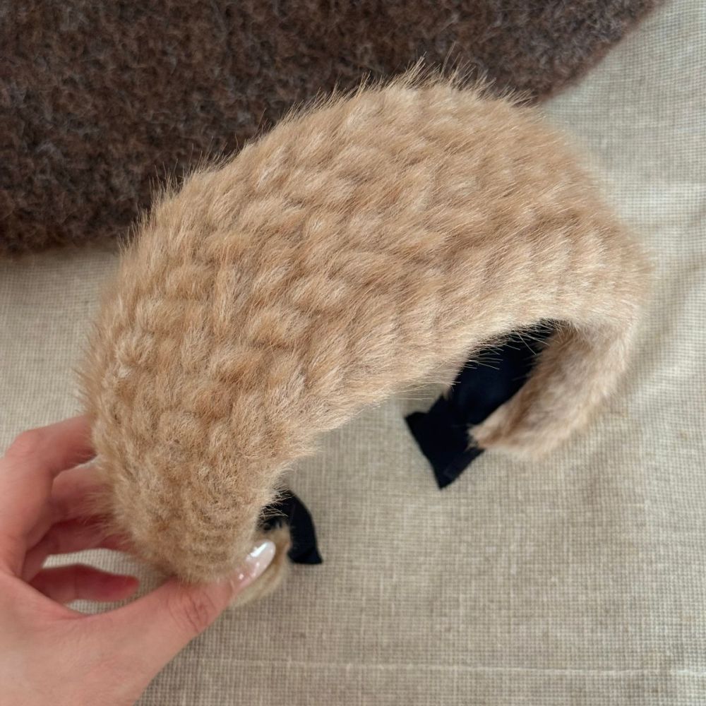 Simple Series Daily Solid Color Imitation Fur Hair Bands 