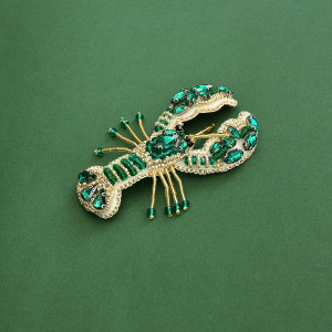 Luxurious Series Natural Animal Solid Color Oceanic Style Beads Woven Seed Handmade Bead Rhinestone Brooches h5 Picture4