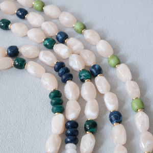 Simple Series Daily Irregular Shape Beads Mixed Color Gradient Color Acrylic Phone Chain h5 Picture4