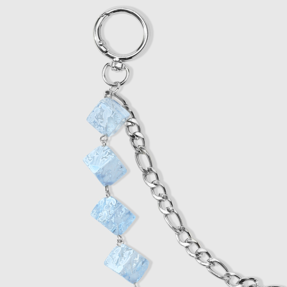 Simple Series Daily Solid Color Beads Chain Alloy Bag Charms h5Picture5