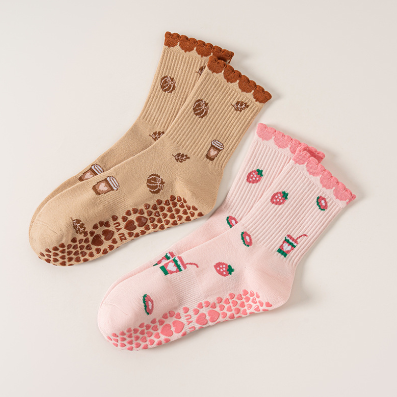 Women's High Bounce Sporty Solid Color Heart All-Over Print Mid-Calf Socks h5Picture7
