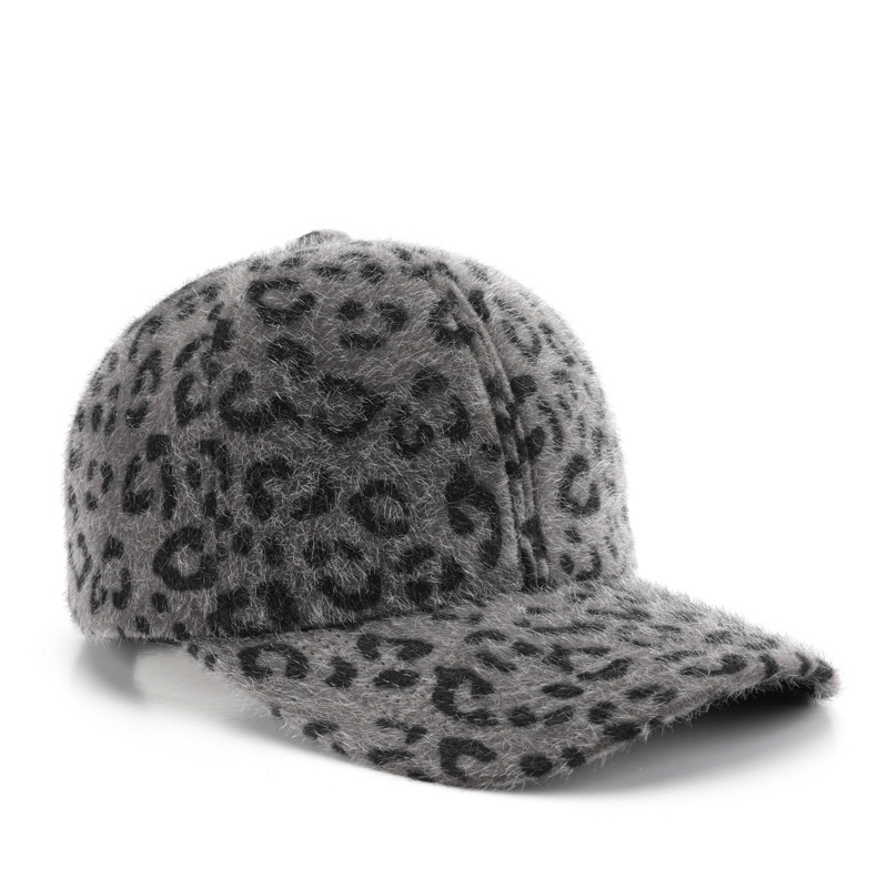 Cappellino Da Baseball Da Donna Casual Con Stampa Leopardata 