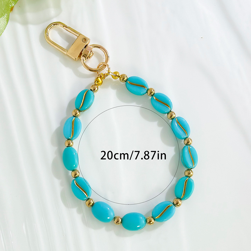 Etnische Serie Retro Telefoonketting Met Effen Kralen Van Hars h5Afbeelding4