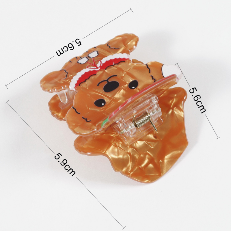 Simple Series Lindo Animal Dibujos Animados Navidad Dachshund Pvc Pelo Garras Imagen6