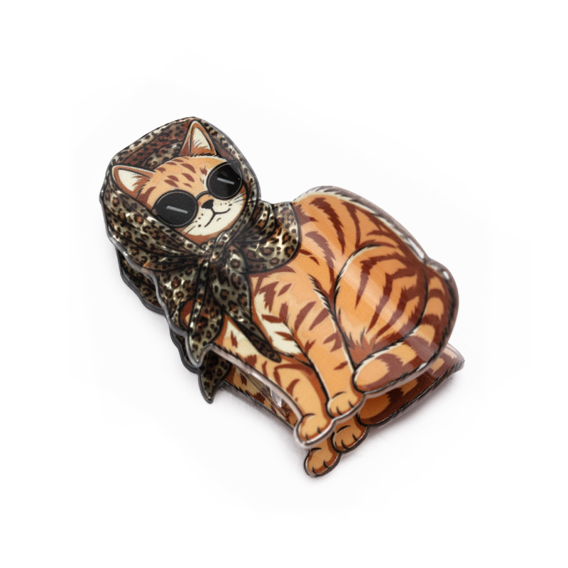 Simple Series Cute Animal Leopard Print Cartoon Mixed Color Pvc Hair Claws h5Picture2