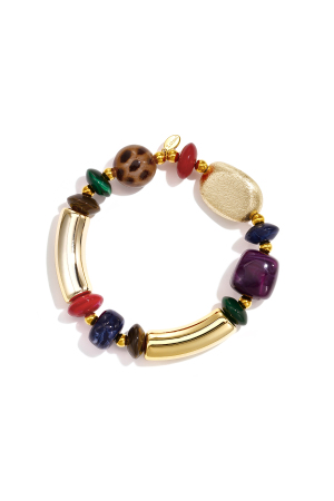 Acryl-Perlenarmbänder, Unregelmäßige Form, Lässige, Schlichte Alltagsserie, Damenschmuck h5
