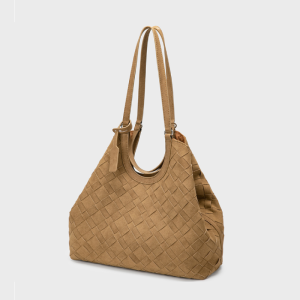Casual Style Woven Solid Color Woven Suede Women's Tote Bags h5 Picture5